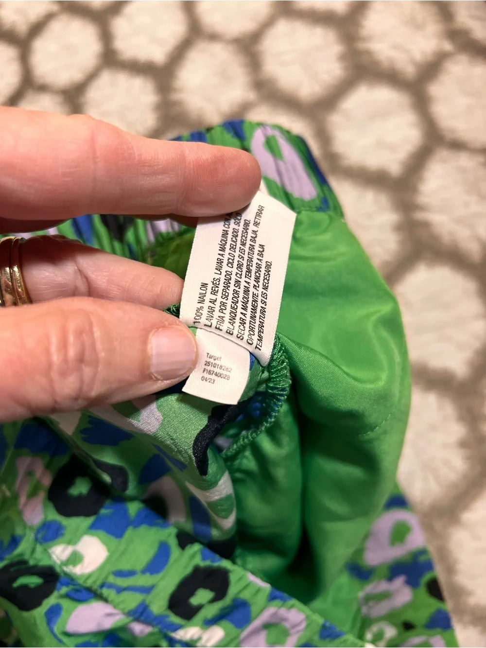 Diane Von Furstenberg Green Purple Floral balloon cargo barrel joggers Y2K S